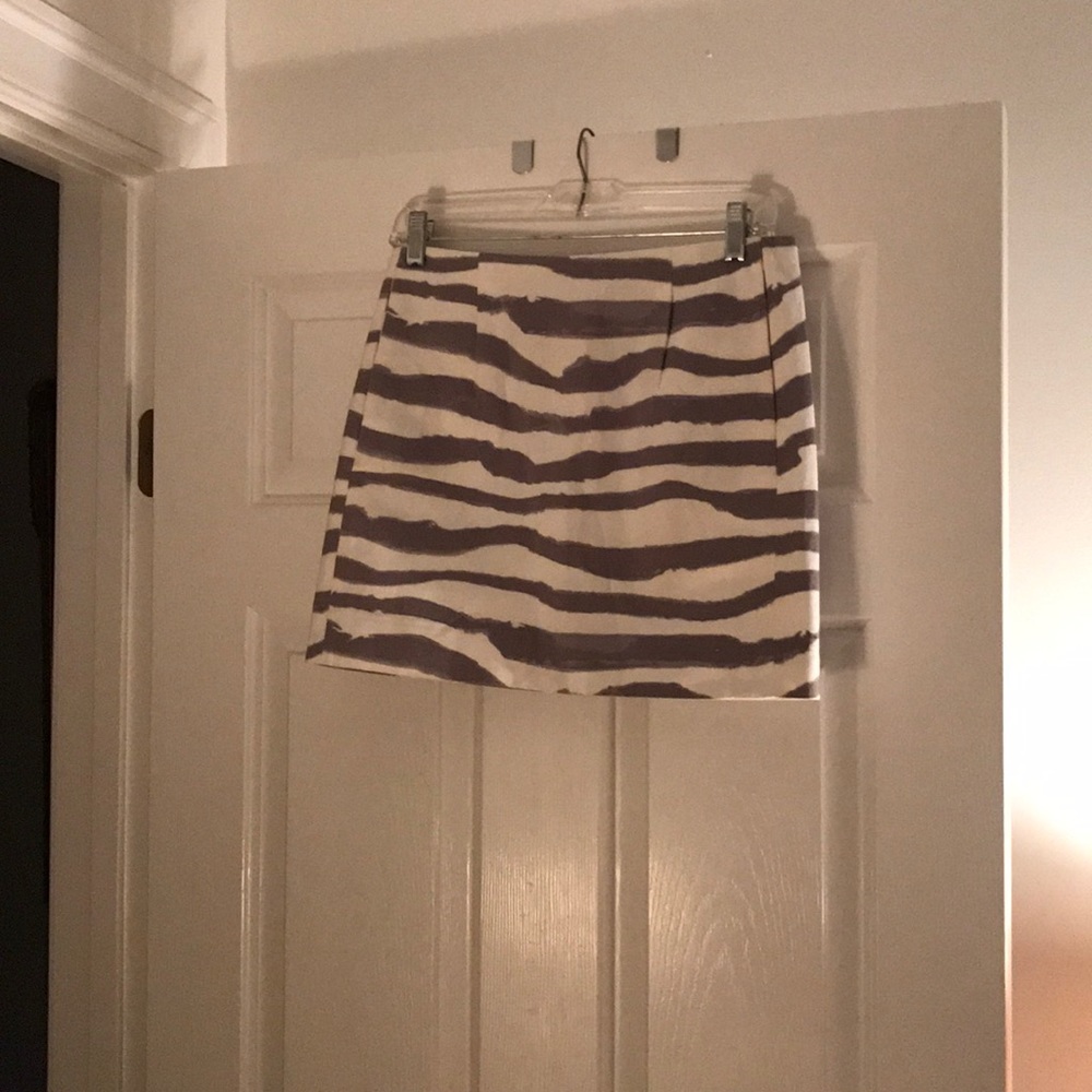 Jcrew skirt grey and white